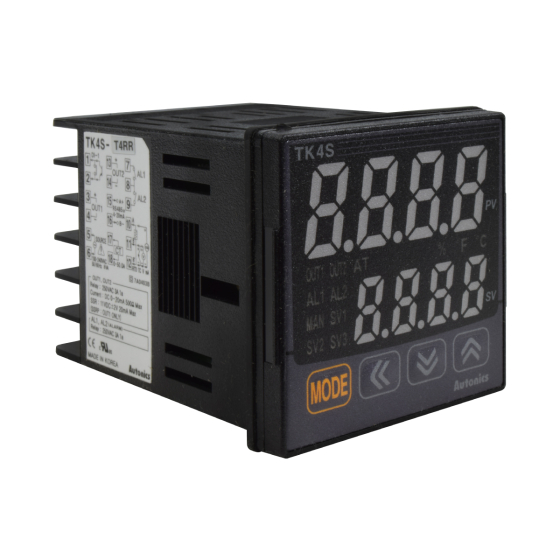 Control de Procesos Digital / Out (2xRele SPST) / SubOut (Rele SPST + RS485) / 48x48mm / 100-240VAC / IP65 | AUTONICS
