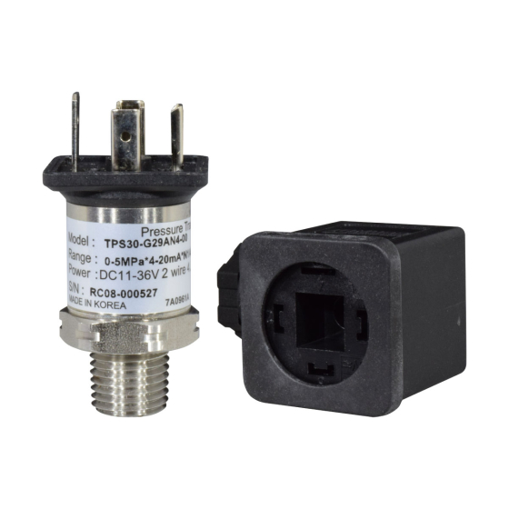 Transmisor de Presión 1/4" NPT / Rango: 0-100 bar / 0-1450 PSI / 11-36 VDC / IP65 | AUTONICS