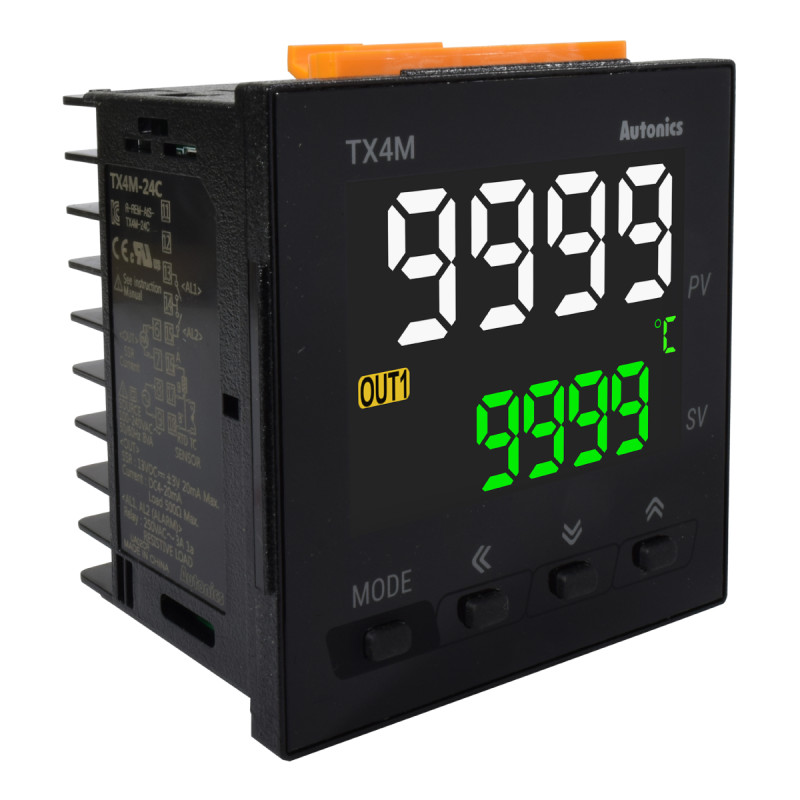 Control de Temperatura Digital / Out (Corriente o SSR) / SubOut (2xRele SPST) / 72x72mm / 100-230VAC / IP50 | AUTONICS
