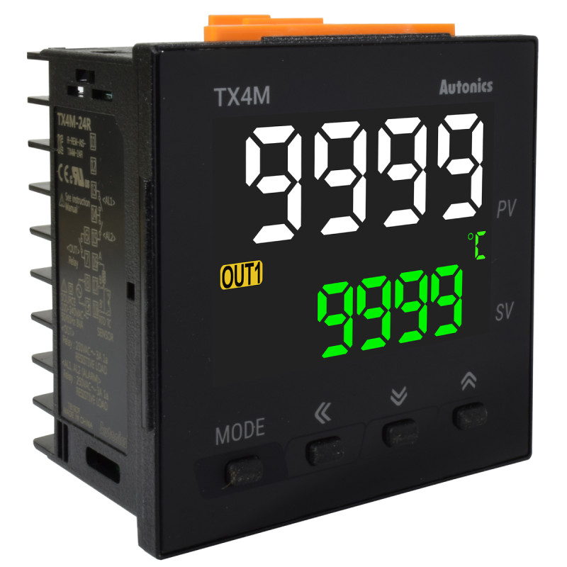 Control de Temperatura Digital / Out (Rele SPST) / SubOut (2xRele SPST) / 72x72mm / 100-230VAC / IP50 | AUTONICS