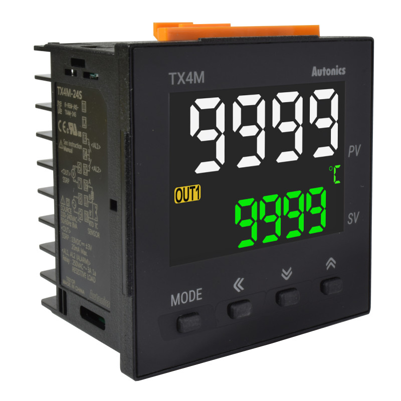 Control de Temperatura Digital / Out (SSR) / SubOut (2xRele SPST) / 72x72mm / 100-230VAC / IP50 | AUTONICS
