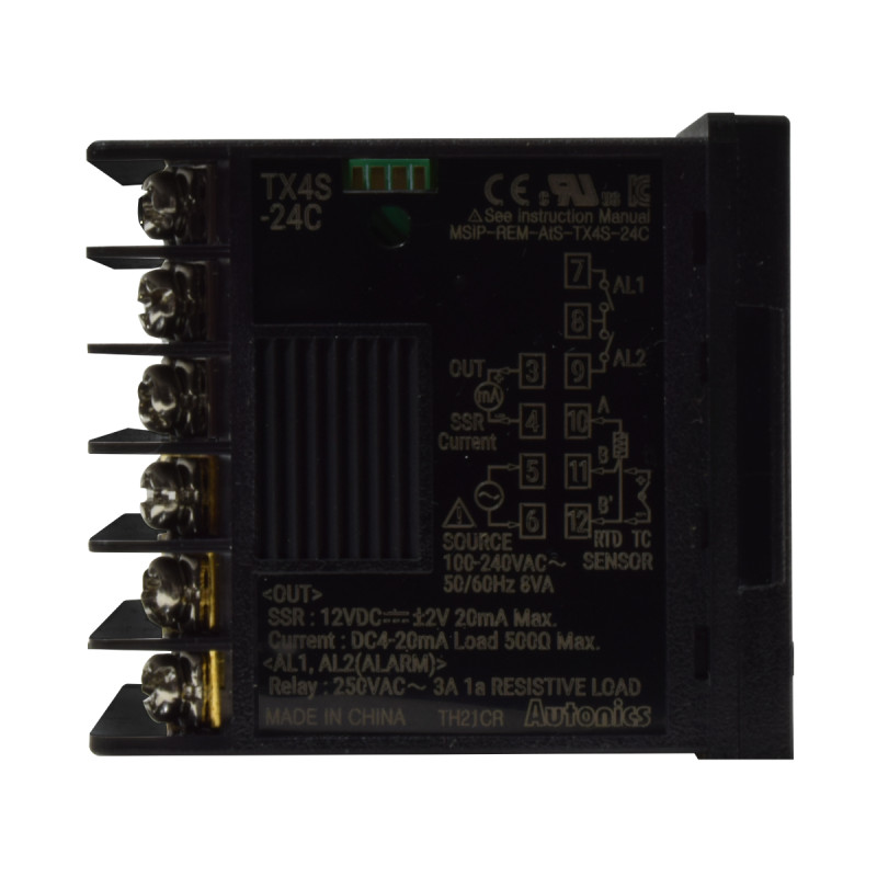 Control de Temperatura Digital / Out (Corriente o SSR) / SubOut (2xRele SPST) / 48x48mm / 100-230VAC / IP50 | AUTONICS - Imagen 4