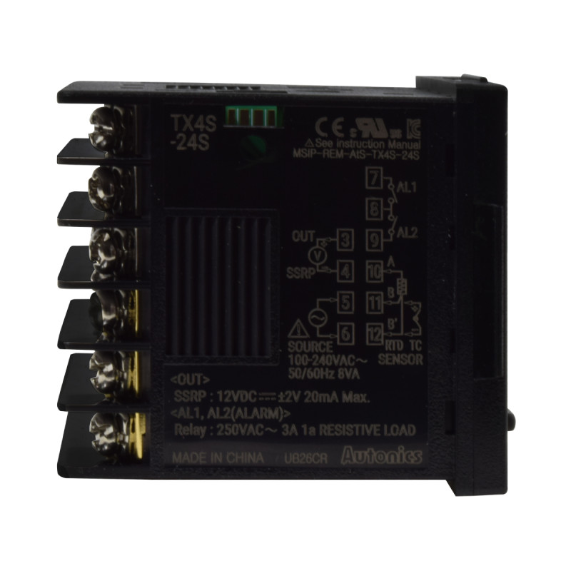 Control de Temperatura Digital / Out (SSR) / SubOut (2xRele SPST) / 48x48mm / 100-230VAC / IP50 | AUTONICS - Imagen 3