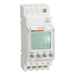 Programador Semanal 52 Programas 24-240 VAC/DC1 Salida Relé 16A | EBCHQ