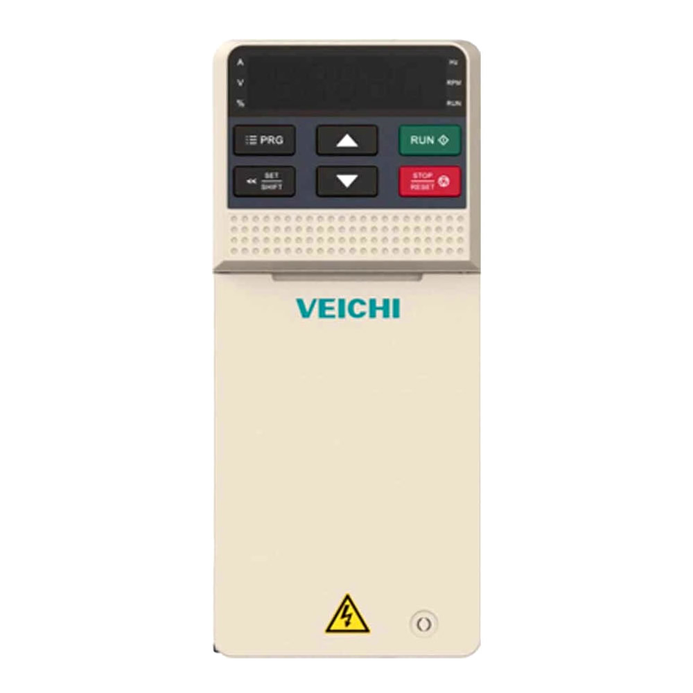 Variador De Velocidad VEICHI 0,5HP 2,5Amp 0,40Kw AC01, IP20, 1 Phase Input, 3 Phase Output, 220-240 Volts, con unidad de frenado