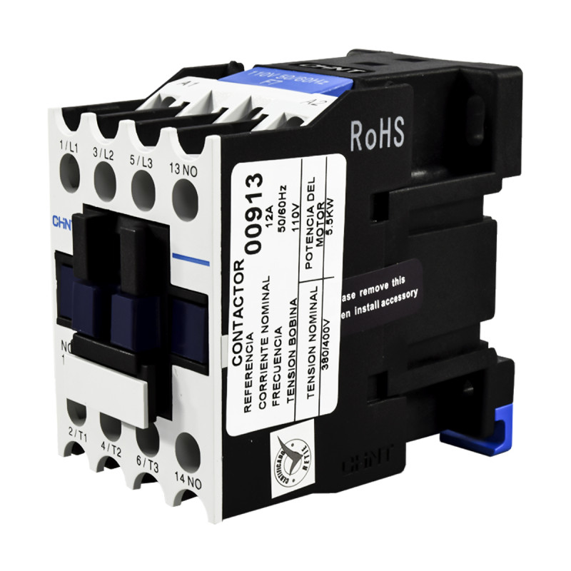 Contactor 12A AC3 110VAC UL | CHINT - Imagen 3