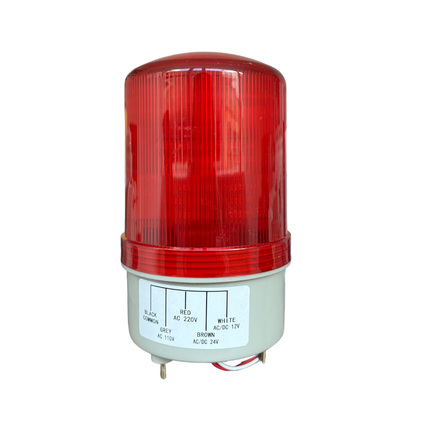 LAMPARA ROTATIVA LED ROJA + BUZZER MULTIVOLTAJE S1101J - SPK