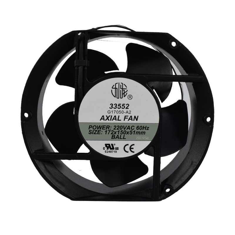 Ventilador Axial 172 X 150 X 51mm - 200 - 240VAC - Rodamiento UL | EBCHQ - Imagen 2