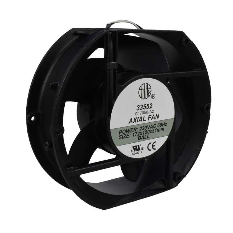 VENTILADOR AXIAL 172 X 150 X 51mm - 200 - 240VAC - RODAM UL - EBC