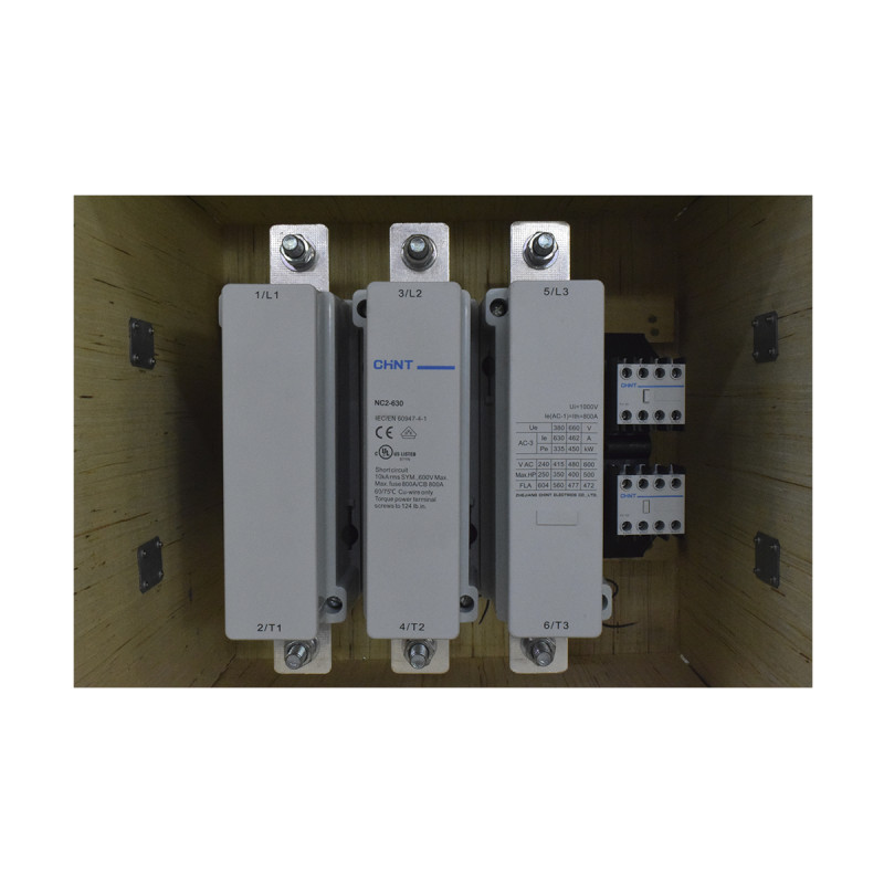 Contactor 630A AC3 220VAC VDE 2NA+2NC | CHINT - Imagen 2