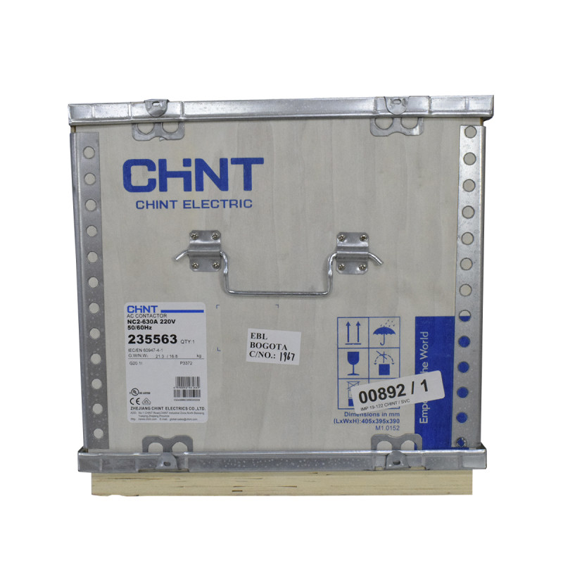Contactor 630A AC3 220VAC VDE 2NA+2NC | CHINT