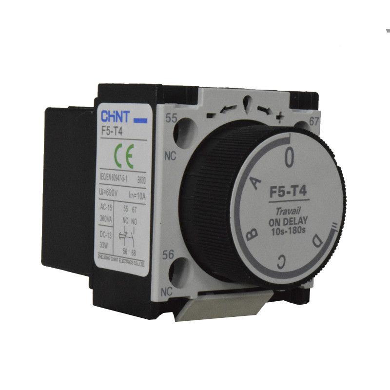 Bloque Temporizado 10-180 Seg Al Trabajo Para Contactor NC1 | CHINT