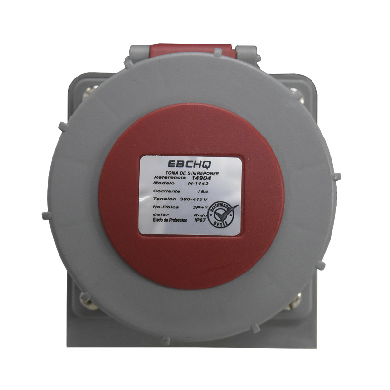 TOMA SOBREPONER 4X16A IP67 380 - Imagen 2
