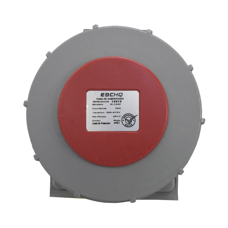 TOMA SOBREPONER 4X32A IP67 380 - Imagen 2