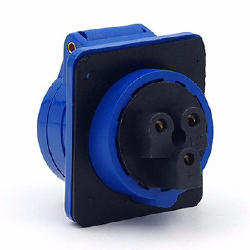 TOMA INCRUSTAR INCLI 32A 230VAC AZUL - Imagen 3