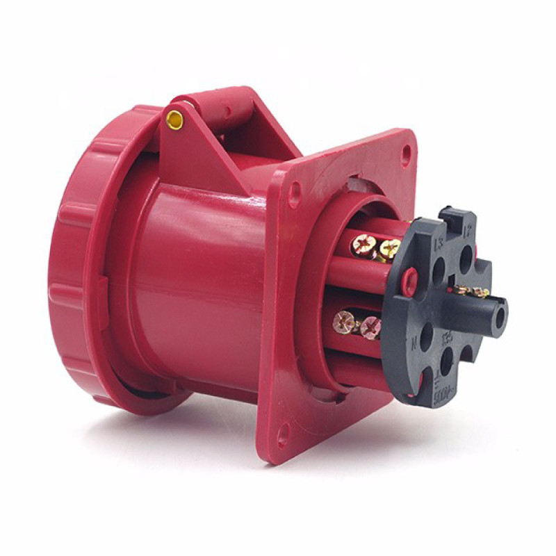TOMA INCRUSTAR 63A 220-380/240-415VAC ROJO - Imagen 4