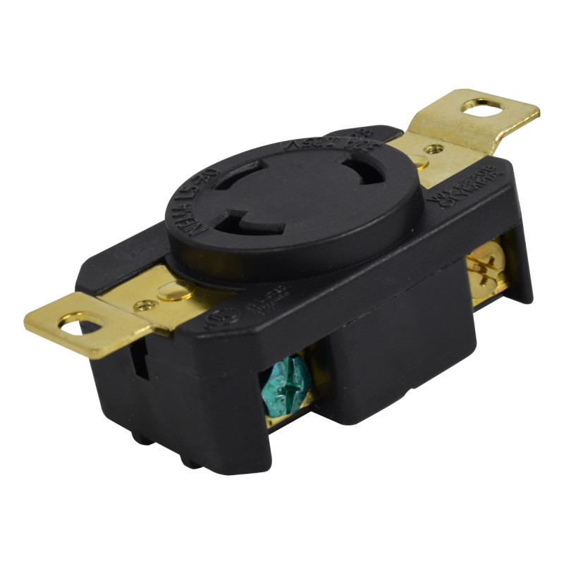 TOMA SEG INC 30A/125VAC 2P+T NEMA L5-30R - Imagen 3