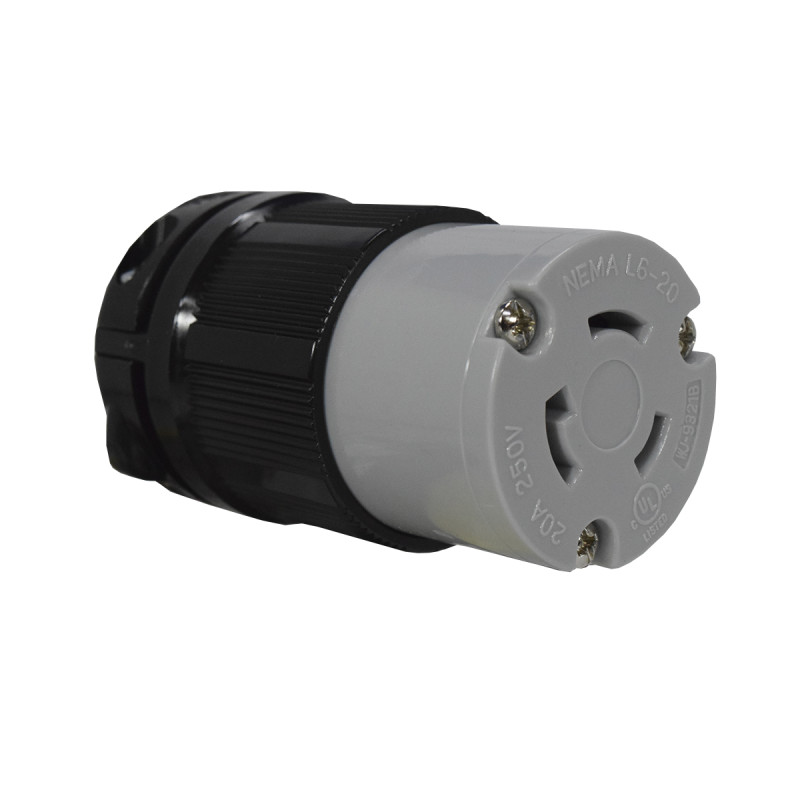 TOMA SEG AE 20A/250VAC 2P+T NEMA L6-20 UL - Imagen 3
