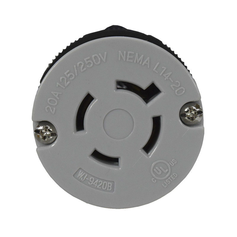 TOMA SEG AE 20A/125/250VAC 3P+T NEMA L14-20 UL - Imagen 2