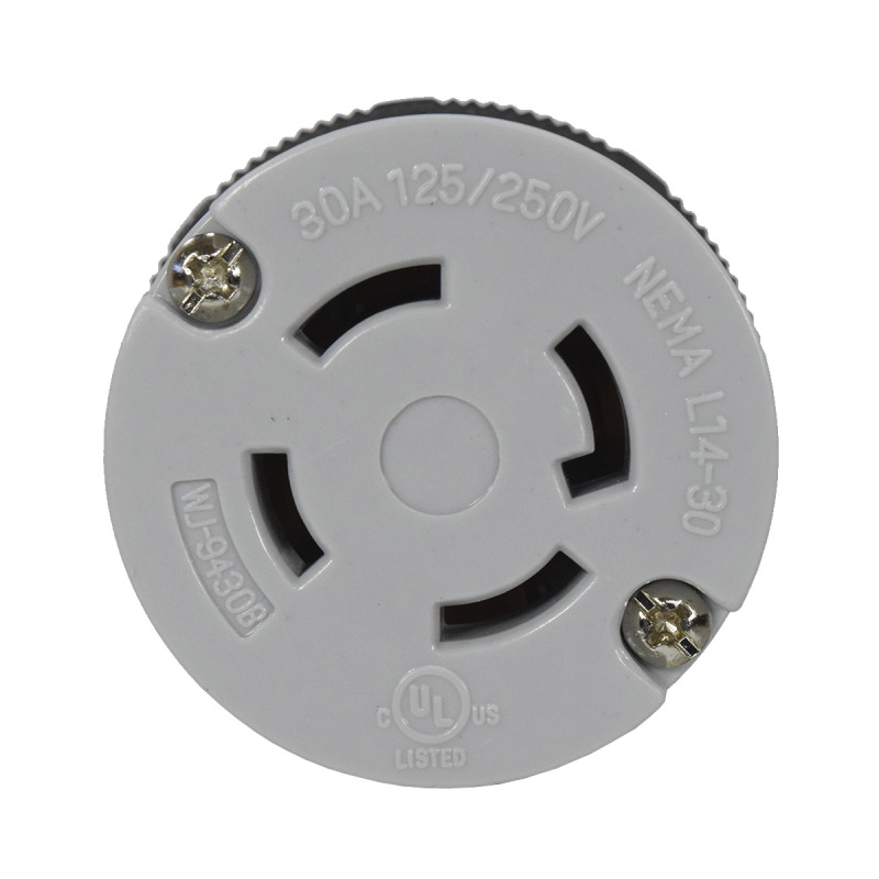 TOMA SEG AE 30A/125/250VAC 3P+T NEMA L14-30 UL - Imagen 2