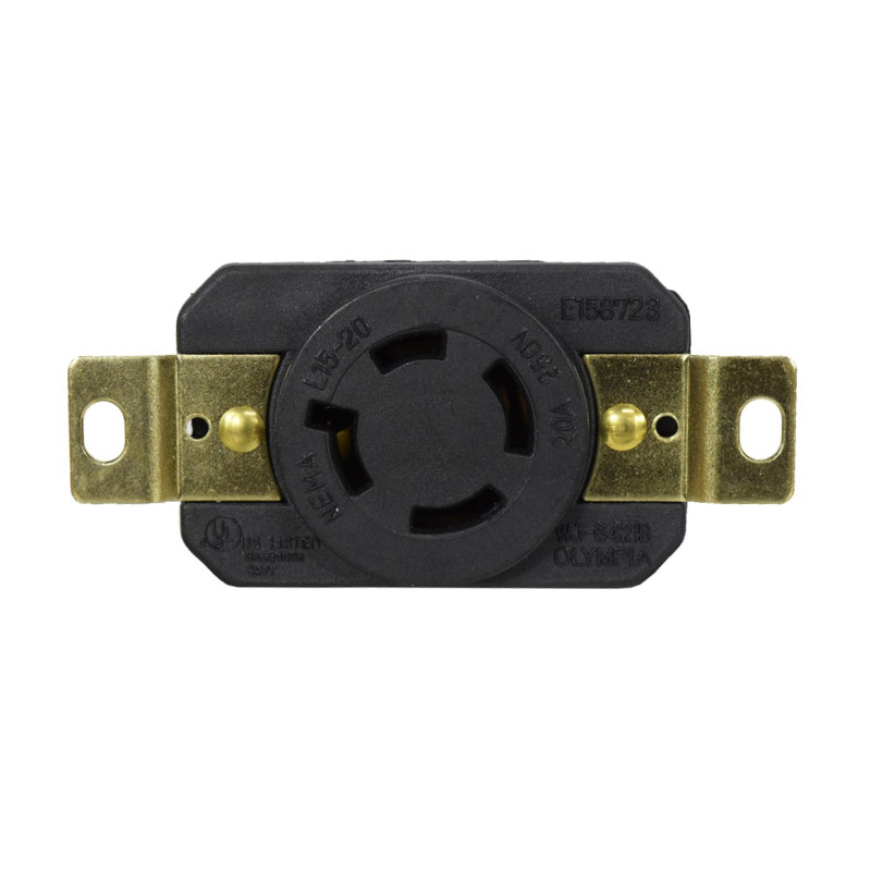 TOMA SEG INC 20A/250VAC 3P+T NEMA L15-20R - Imagen 2
