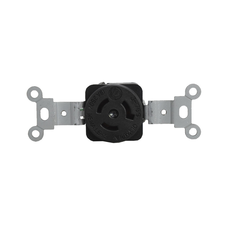 TOMA SEG INC 15A/250VAC 2P+T NEMA L6-15 UL - Imagen 2