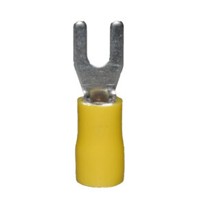Terminal U Amarilla 3.7mm 10-12AWG X 1 Paquete De 100 Unid