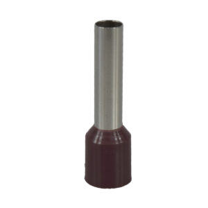 Terminal Pin Hueco Cafe 7AWG X 1 Paquete De 100 Unid