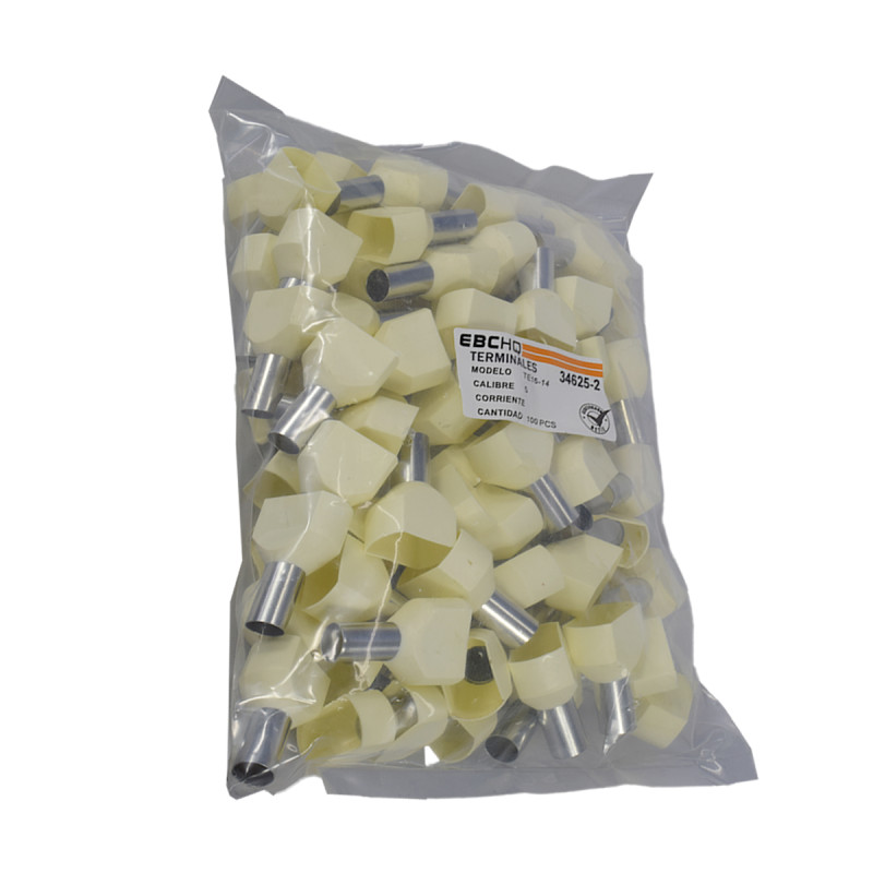 Terminal Pin Hueco Marfil 5AWG - Imagen 2