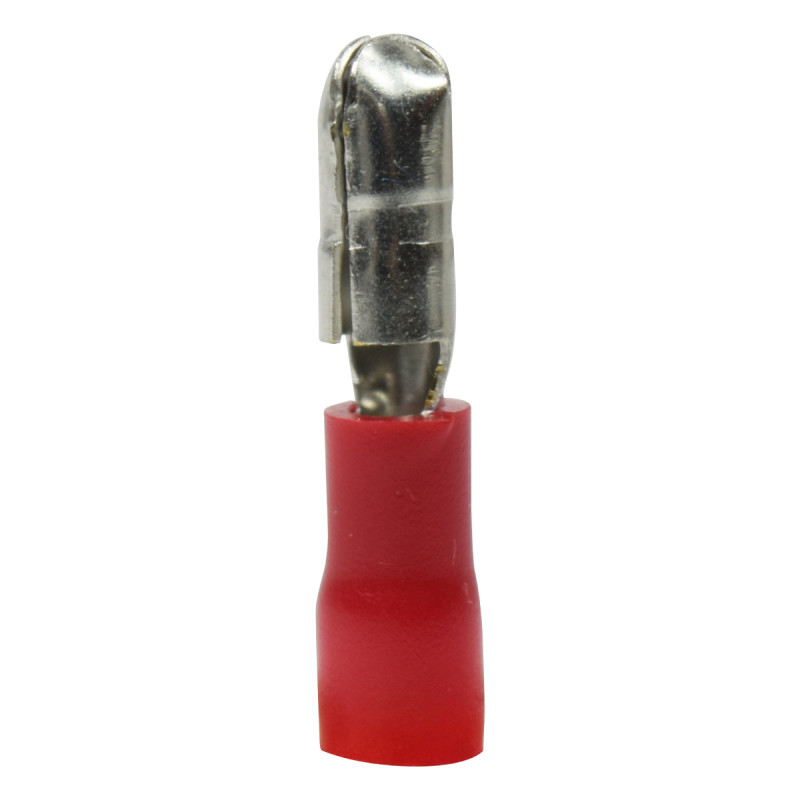 Terminal Aislada Bala Macho 22 - 16 AWG Roja X 1 Paquete De 100 Unid | EBCHQ - Imagen 2