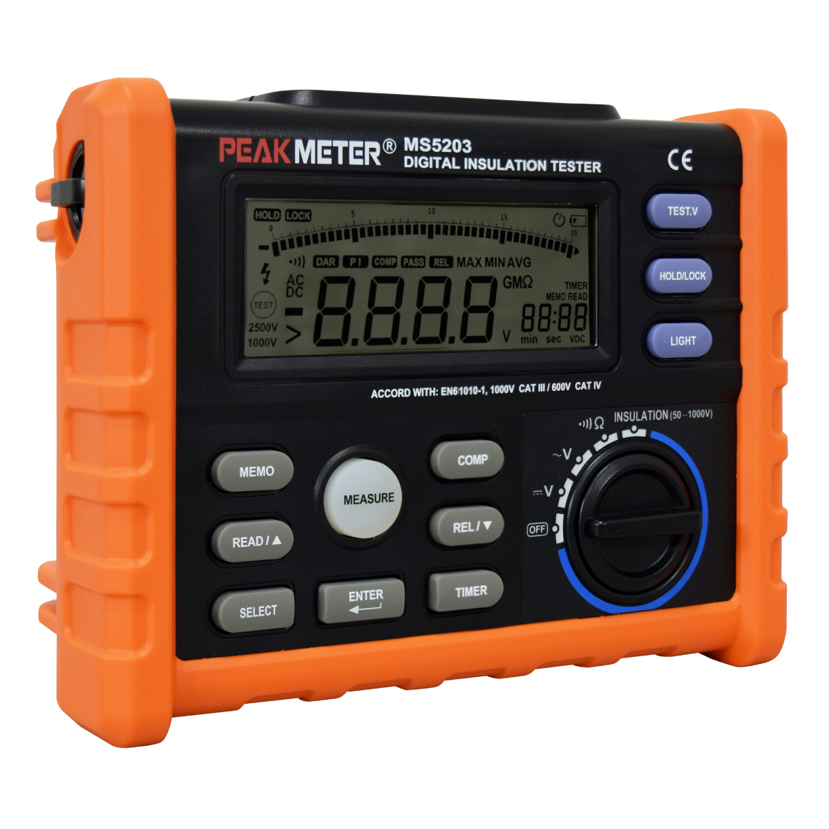 Megohmetro. Medidor De Aislamiento. Hasta 10GOHM 1000V.