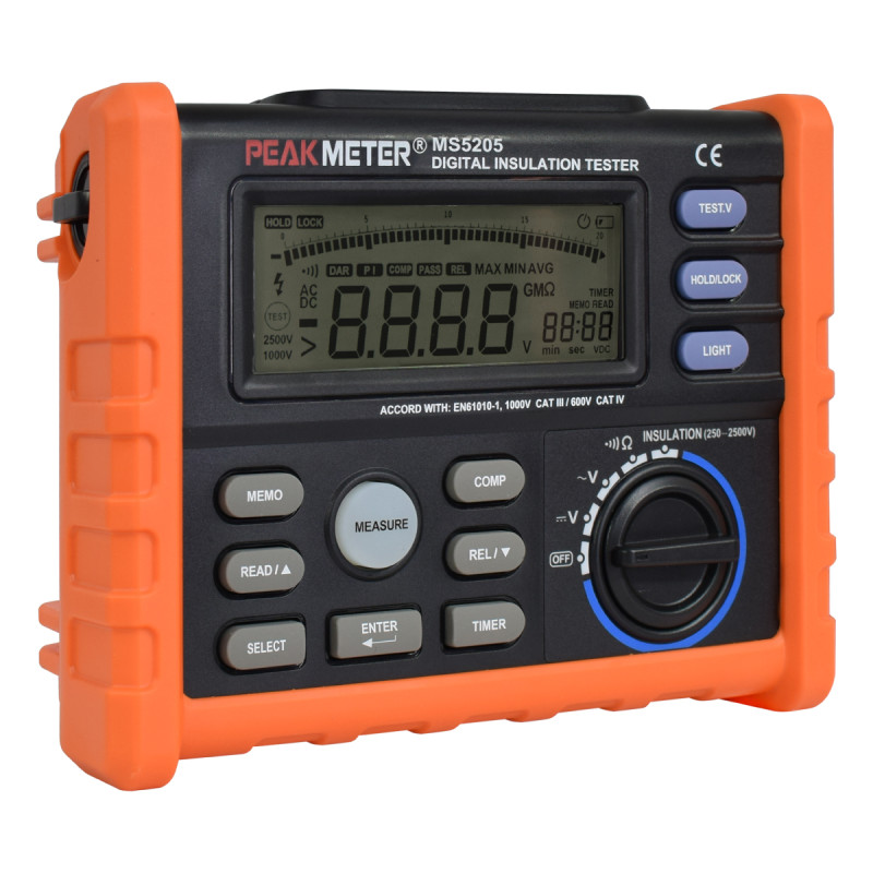 Megohmetro. Medidor De Aislamiento. Hasta 100GOHM 2500V.