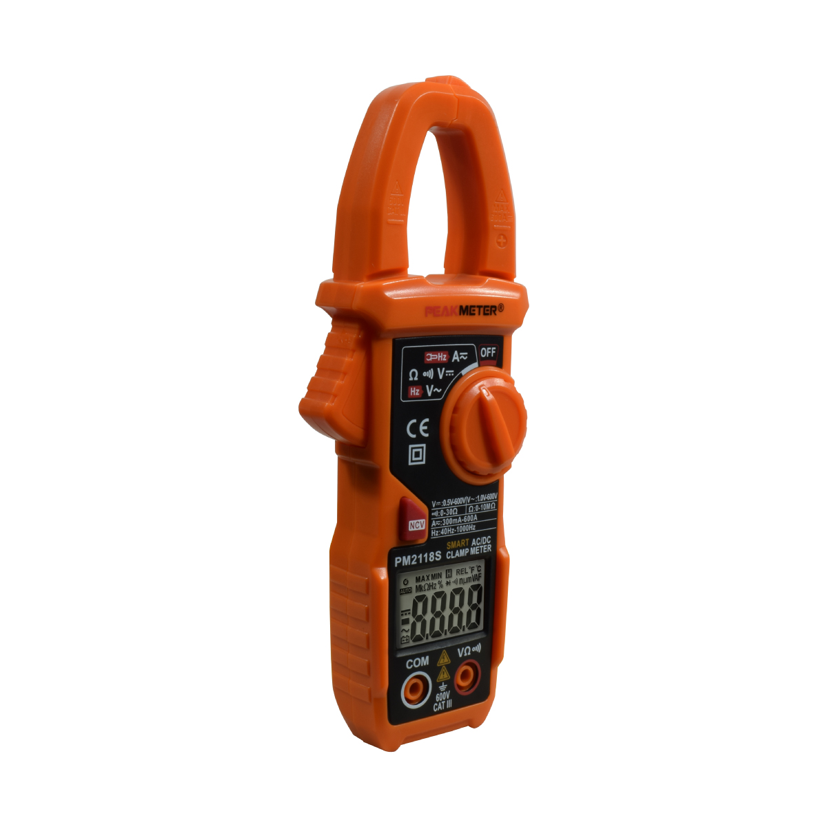 Pinza Volti-Amperimétrica Digital AC/DC Hasta 600V. Hasta 600A. Auto-Medidas-Rango. NCV.