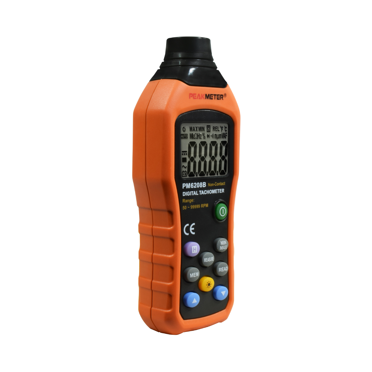 Tacómetro Sin Contacto. Rango 50-99999 RPM. Incluye Cinta Reflectiva.