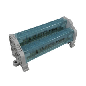 Bloque Distribución Bipolar 2L 15 Huecos 80A Tapas Lateral Con Cubrimiento | ONKA