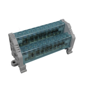 Bloque Distribución Bipolar 2L 10 Huecos 160A Tapas Lateral Con Cubrimiento | ONKA