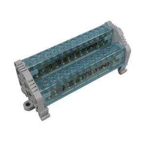 Bloque Distribución Bipolar 2L 12 Huecos 160A Tapas Lateral Con Cubrimiento | ONKA