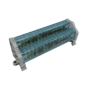 Bloque Distribución Bipolar 2L 15 Huecos 160A Tapas Lateral Con Cubrimiento | ONKA