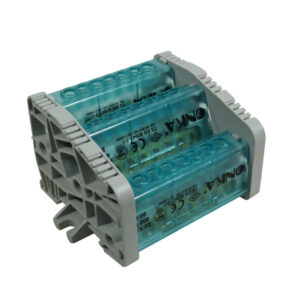 Bloque Distribución Tripolar 3L 7 Huecos 80A Tapas Lateral Con Cubrimiento | ONKA