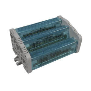 Bloque Distribución Tripolar 3L 12 Huecos 80A Tapas Lateral Con Cubrimiento | ONKA