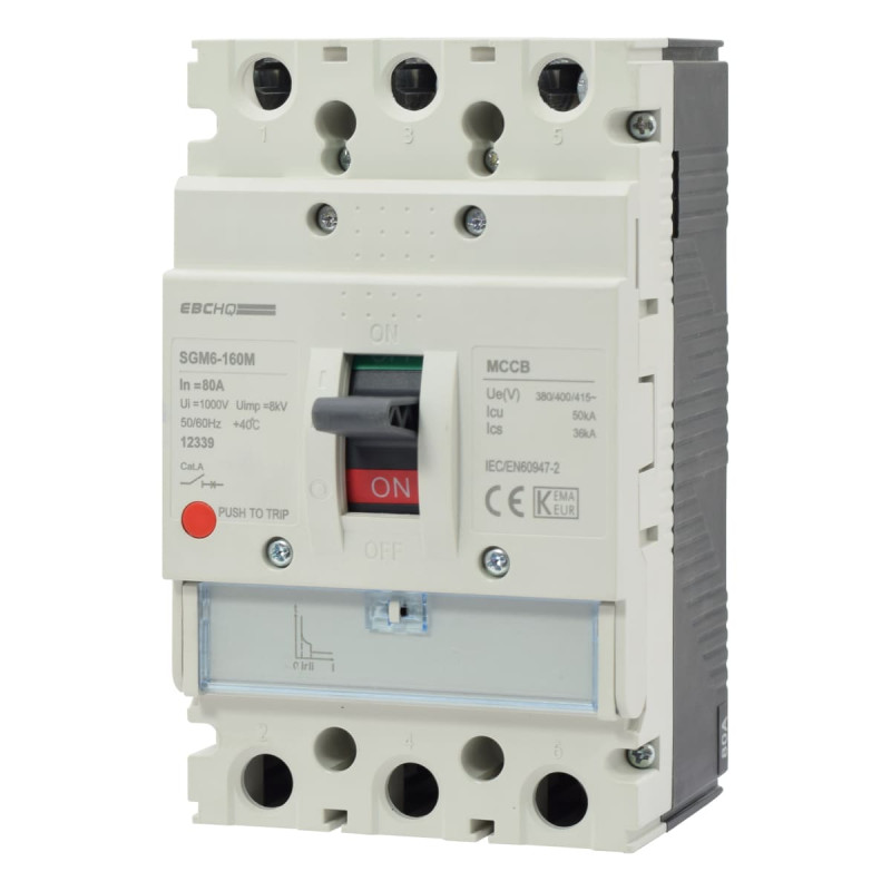 Breaker Industrial 3X80A 415V 50KA | EBCHQ - Imagen 3