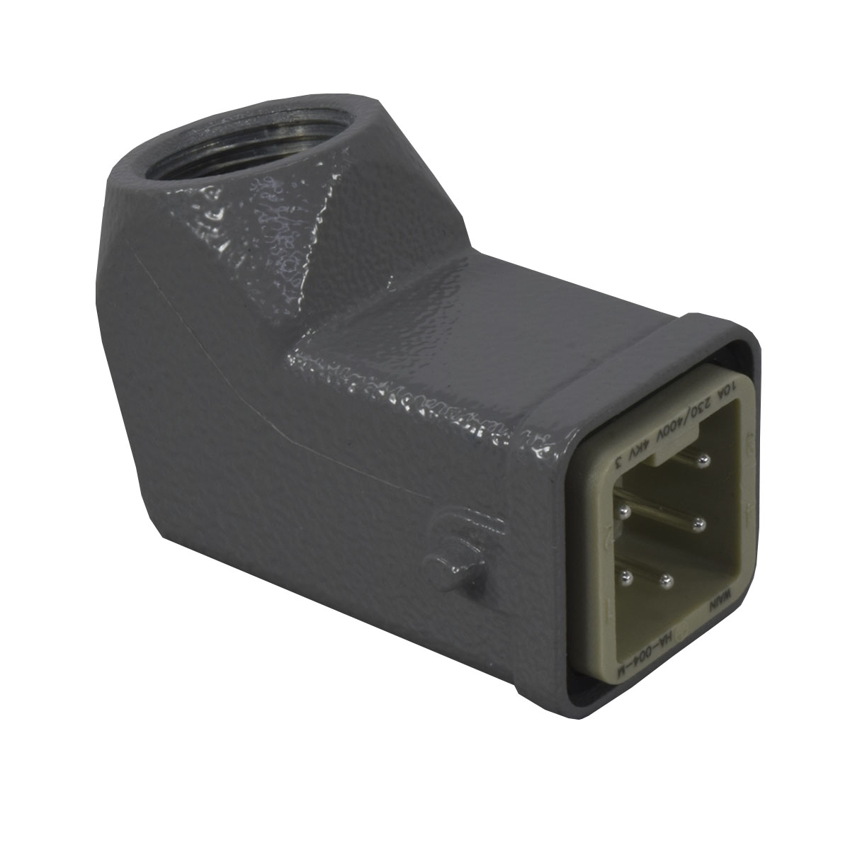 Conector Macho 4P 10A/400V E Lateral | WAIN