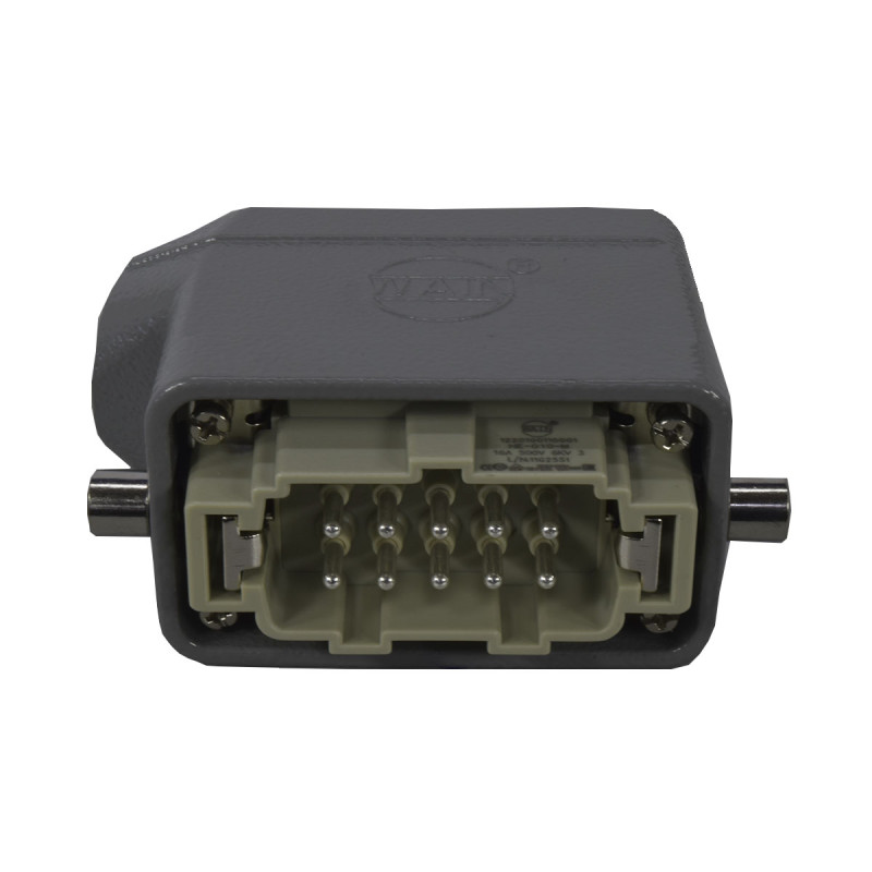 Conector Macho 10P 16A/500V E Lateral | WAIN - Imagen 2