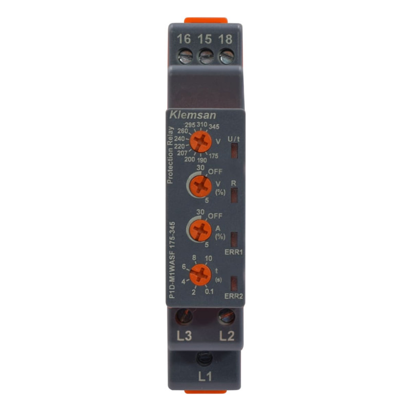 Monitor De Voltaje 3F 3 Hilos. Voltaje 175-345VAC. 1 Rele Conmutable | KLEMSAN - Imagen 2