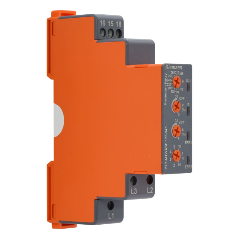 Monitor De Voltaje 3F 3 Hilos. Voltaje 175-345VAC. 1 Rele Conmutable | KLEMSAN
