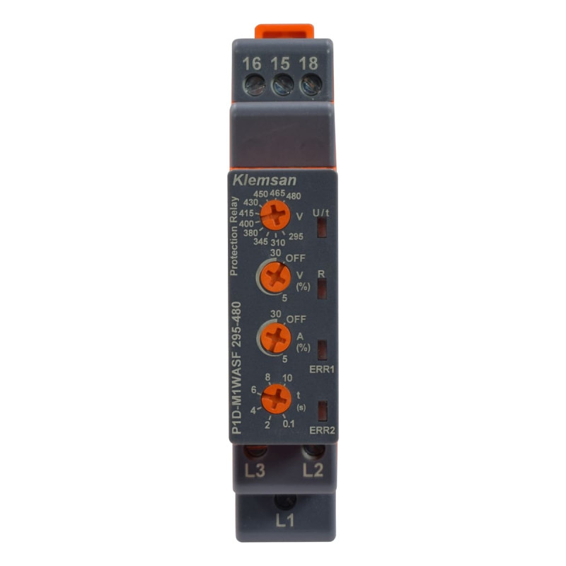 Monitor De Voltaje 3F 3 Hilos. Voltaje 295-480VAC. 1 Relé Conmutable | KLEMSAN - Imagen 2