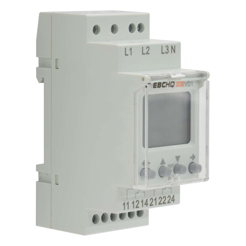Vigilante De Tensión Con Display 3 Fases Tres Holisco 200 A 500VAC | EBCHQ - Imagen 2