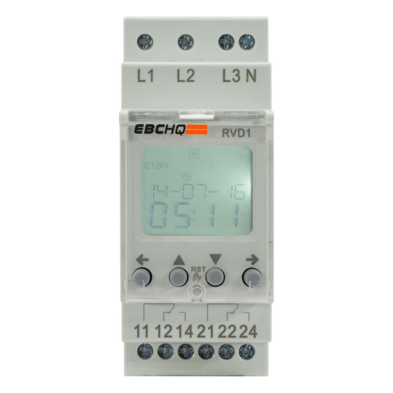 Vigilante De Tensión Con Display 3 Fases Tres Holisco 200 A 500VAC | EBCHQ - Imagen 4