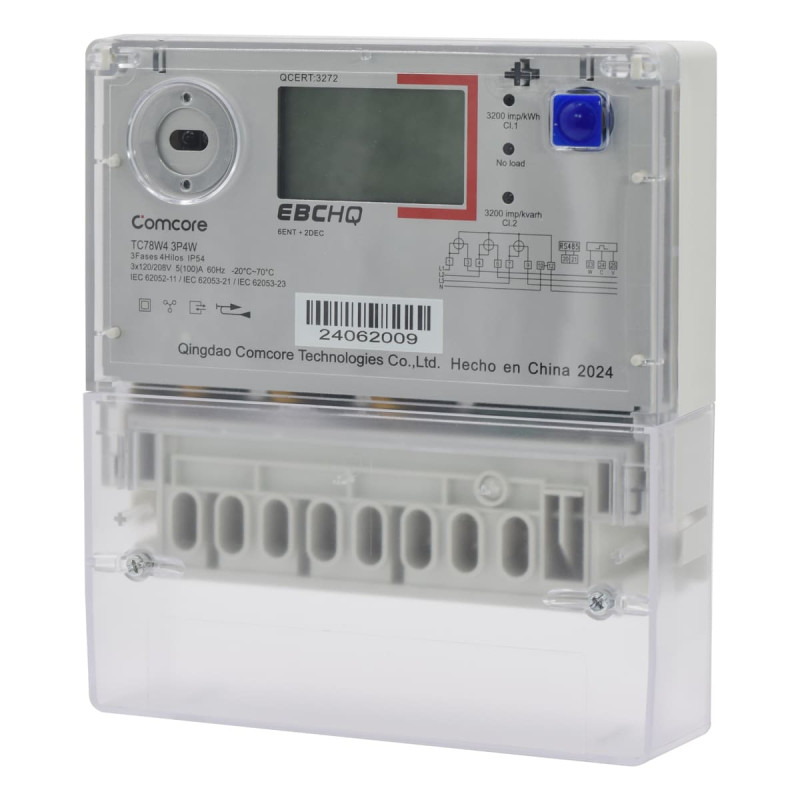 Medidor Electrónico Trifásico KW/H Clase 1.KVAR/H Clase 2. 3X120/208V. 5 (100) A. - Imagen 3