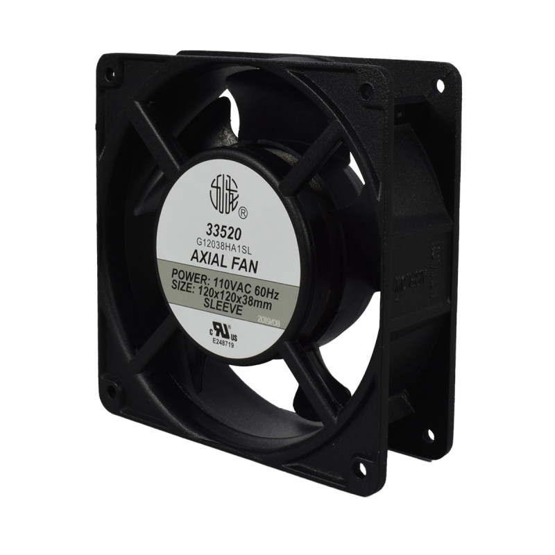 Ventilador Axial 120X120X38mm 100-125 VAC Buje UL | EBCHQ - Imagen 2